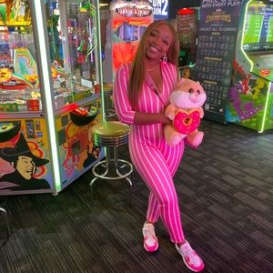 Bubblegum Pink Jumpsuit